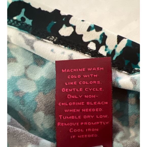 212 Collection Multi-Color Geometric Print Twist Waist Career Dress XL - Picture 8 of 9